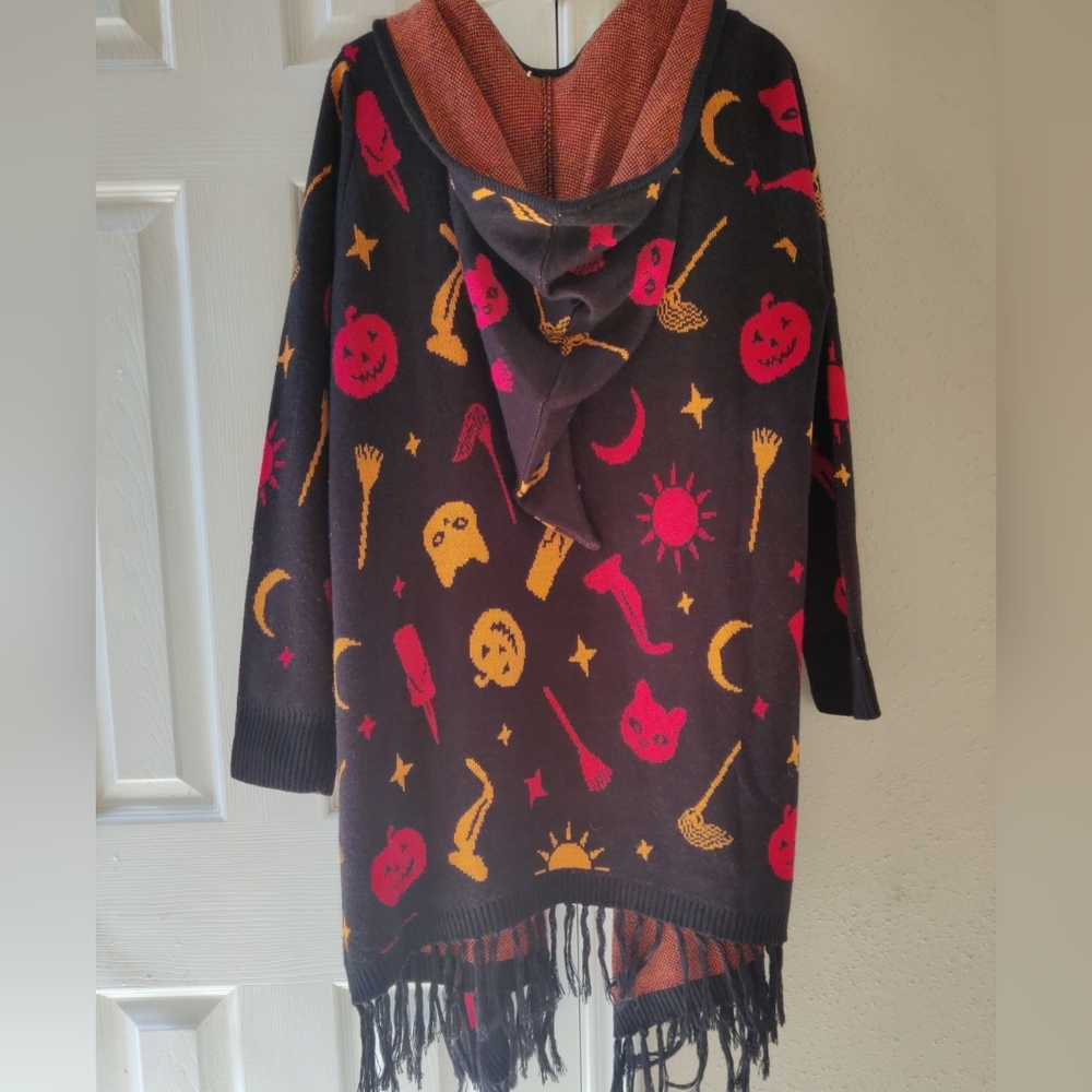 Her Universe Disney Hocus Pocus Dani Hooded Fringe Halloween Cardigan XL NWOT - Picture 14 of 17